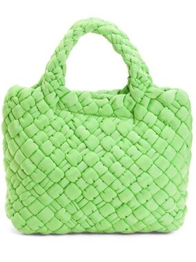 Falor Woven Tote Bag in Green